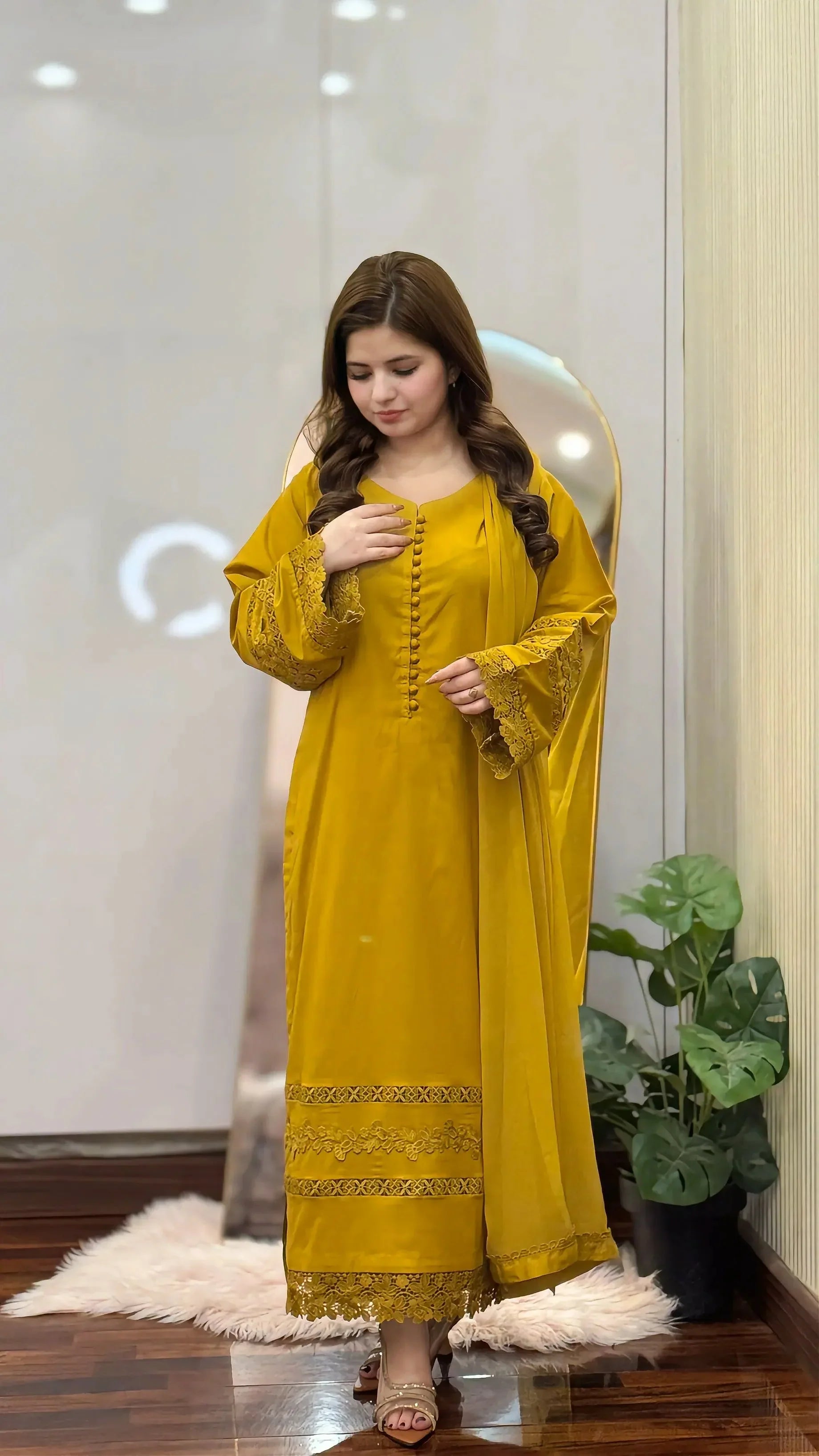 3-Piece Premium Lawn Stitched Suit