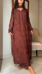 Haniya - Terracotta browns Suit Set (browns )