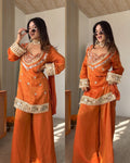 Rust Orange Tissue Suit